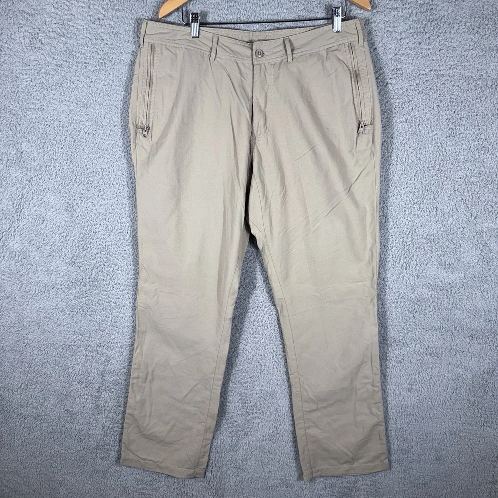 Clothing Arts Pants Mens 36x32 Beige P Cubed Pick‎ Pocket Proof Nylon Travel